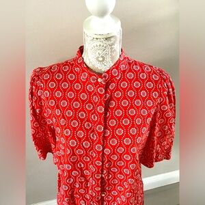 ⭐️Loft Cotton Button Down Blouse